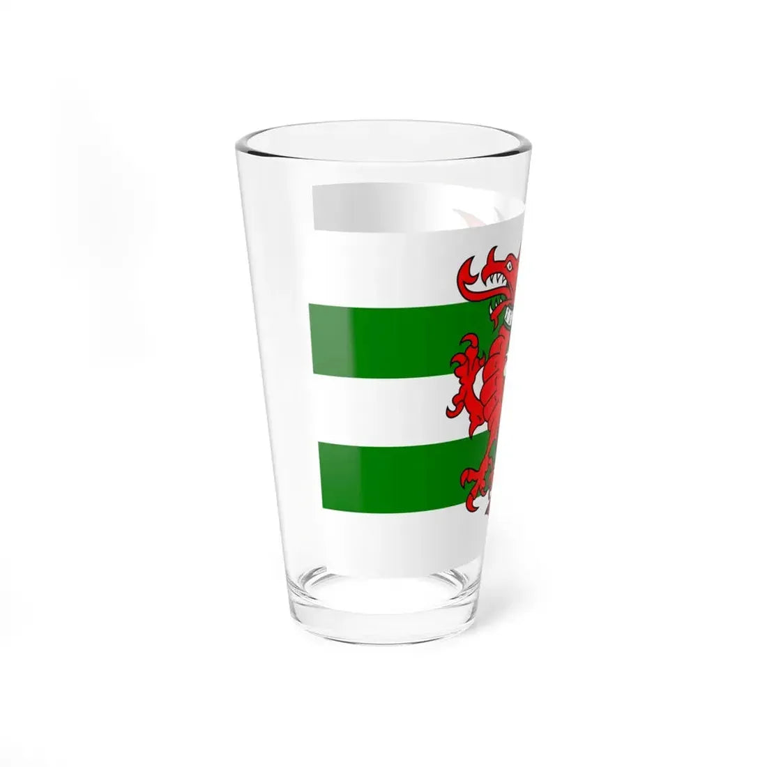 Flag of Plomelin (France) Pint Glass 16oz - Go Mug Yourself