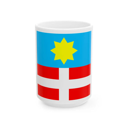 Flag of Pochaiv (Ukraine) White Coffee Mug 15oz - Go Mug Yourself