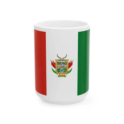 Flag of Pocona Bolivia (Bolivia) White Coffee Mug 15oz - Go Mug Yourself
