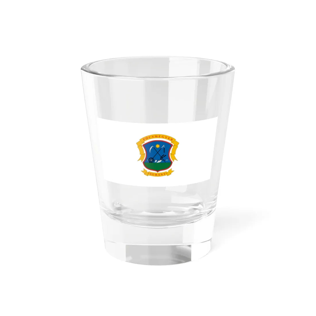 Flag of Pocsmegyer (Hungary) Shot Glass 1.5oz 1.5oz - Go Mug Yourself