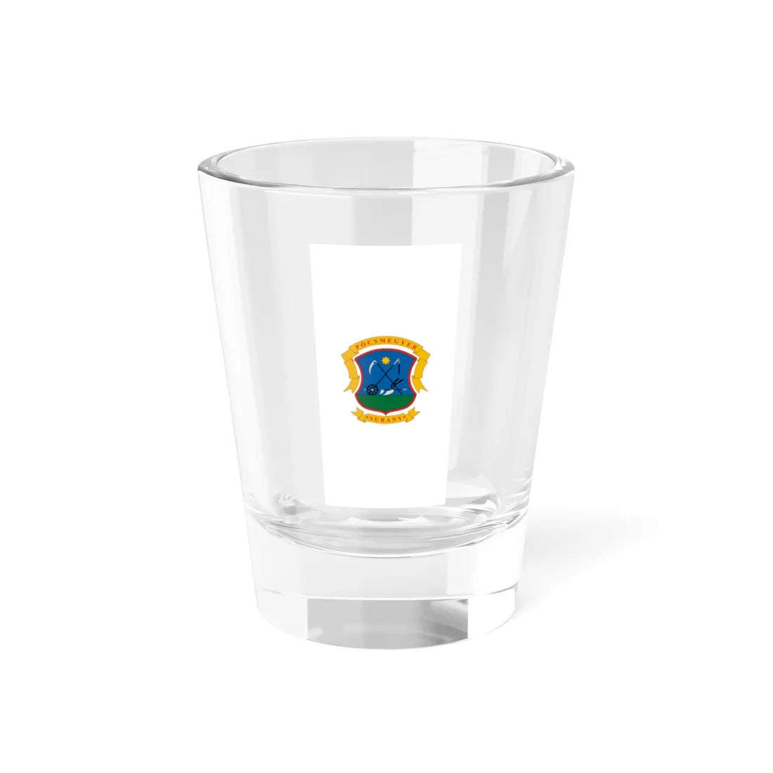 Flag of Pocsmegyer vertical (Hungary) Shot Glass 1.5oz 1.5oz - Go Mug Yourself