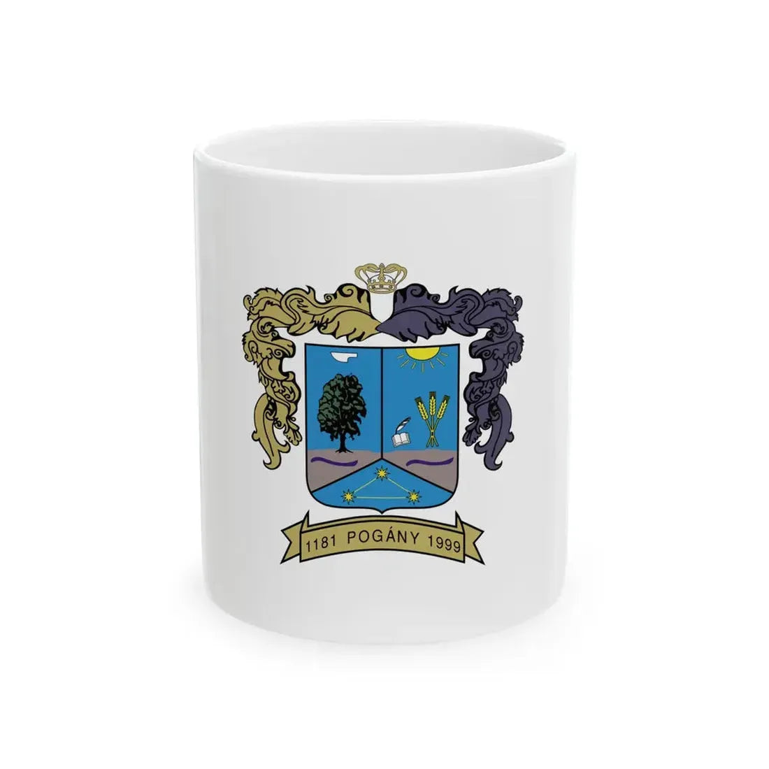 Flag of Pogany (Hungary) White Coffee Mug 11oz - Go Mug Yourself