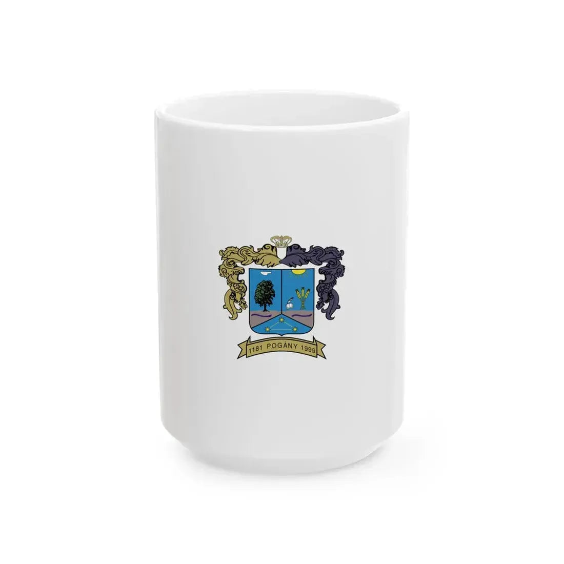 Flag of Pogany vertical (Hungary) White Coffee Mug 15oz - Go Mug Yourself