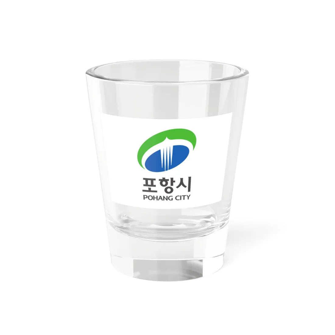 Flag of Pohang 2005-2009 (Korea) Shot Glass 1.5oz 1.5oz - Go Mug Yourself