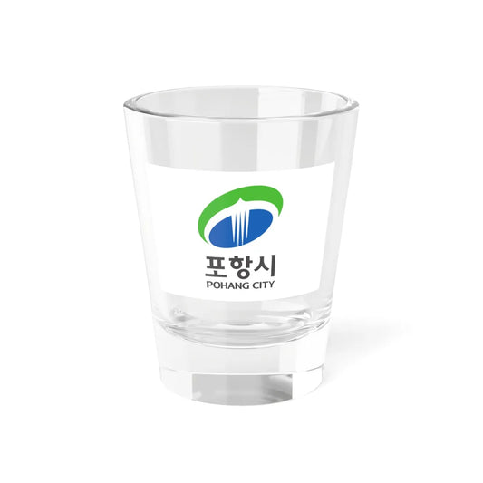 Flag of Pohang 2005-2009 (Korea) Shot Glass 1.5oz 1.5oz - Go Mug Yourself