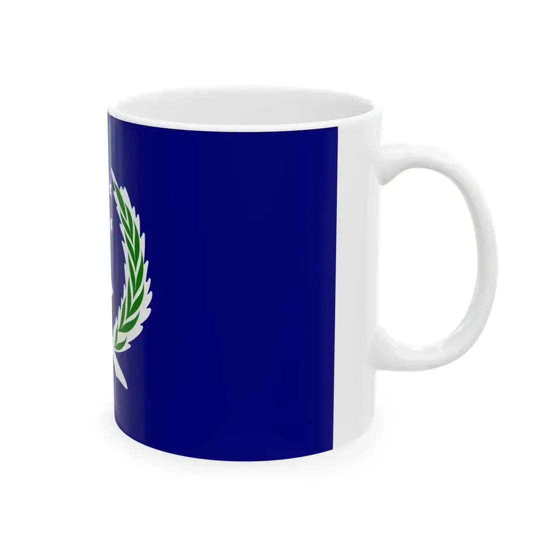 Flag of Pohnpei 1977-1992 (Micronesia) White Coffee Mug - Go Mug Yourself