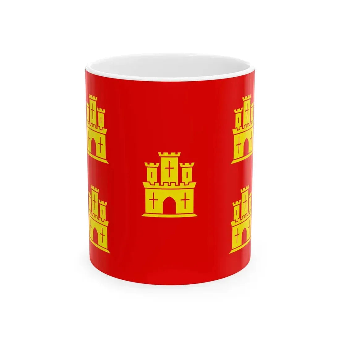 Flag of Poitou (Belgium) White Coffee Mug 11oz - Go Mug Yourself