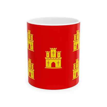 Flag of Poitou (Belgium) White Coffee Mug 11oz - Go Mug Yourself