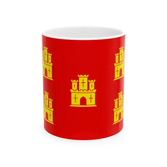Flag of Poitou (Belgium) White Coffee Mug 11oz - Go Mug Yourself
