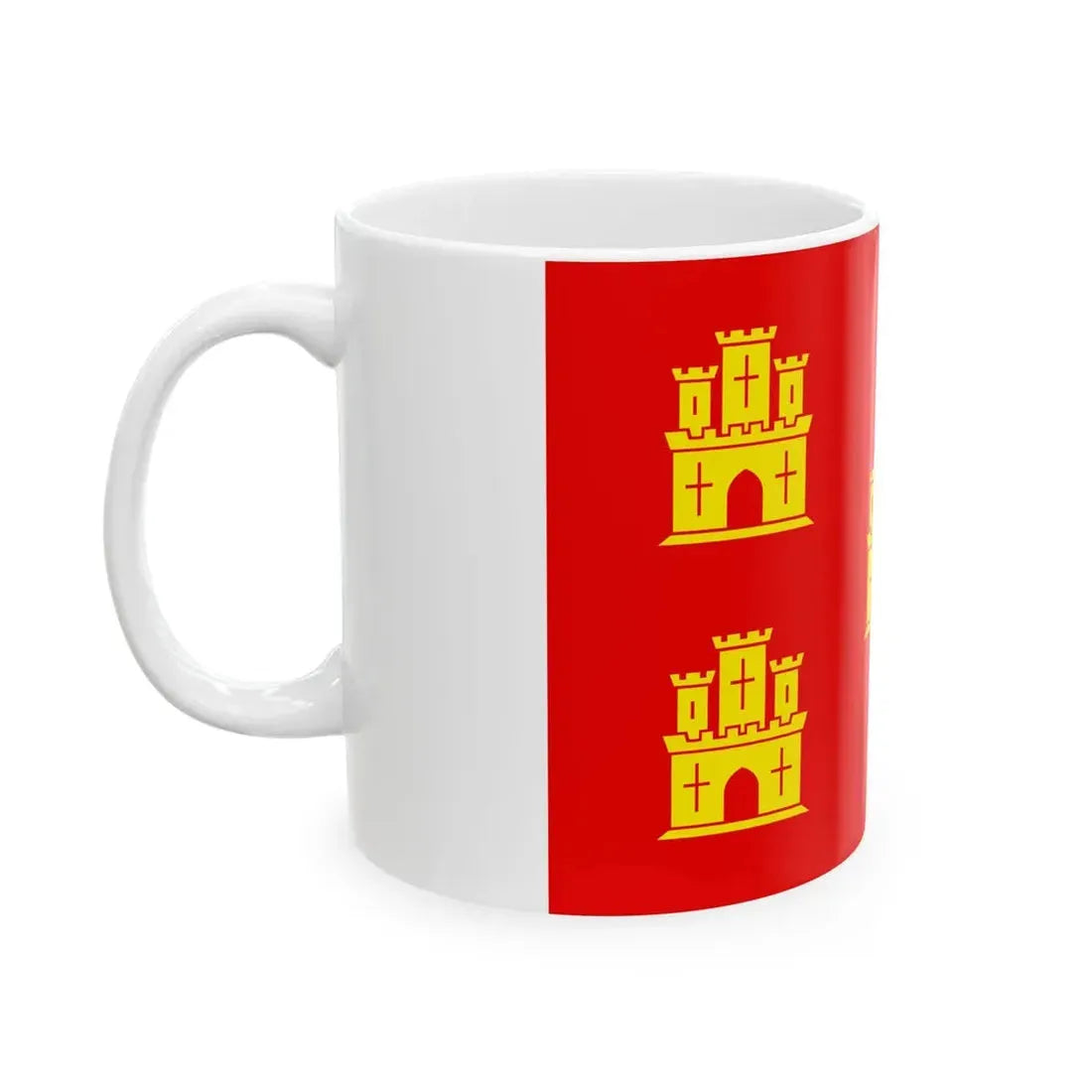 Flag of Poitou (Belgium) White Coffee Mug - Go Mug Yourself