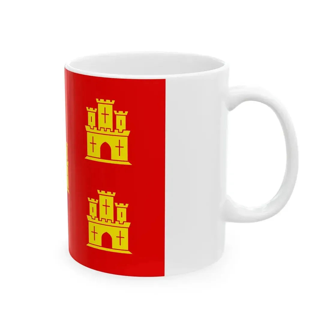Flag of Poitou (Belgium) White Coffee Mug - Go Mug Yourself