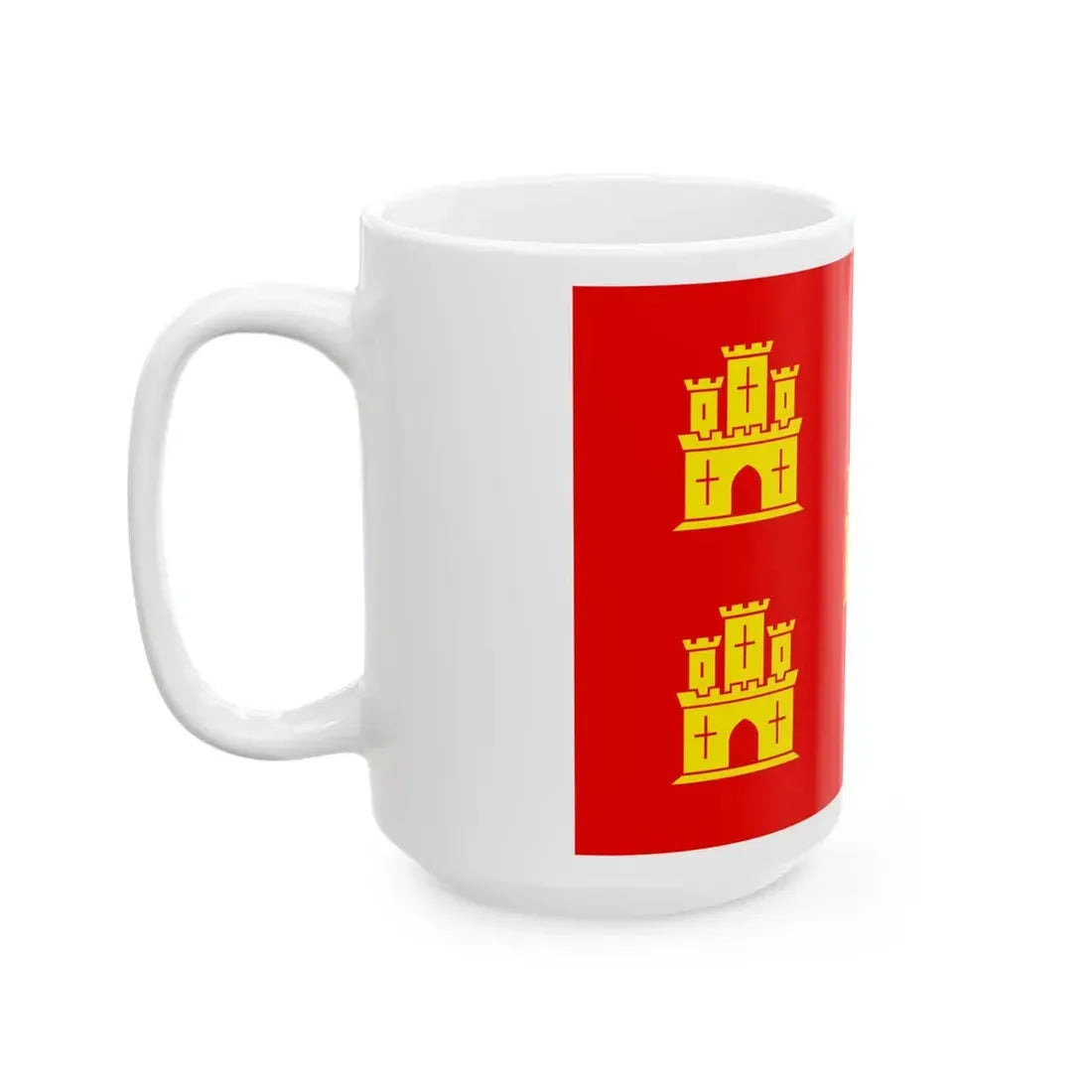 Flag of Poitou (Belgium) White Coffee Mug - Go Mug Yourself