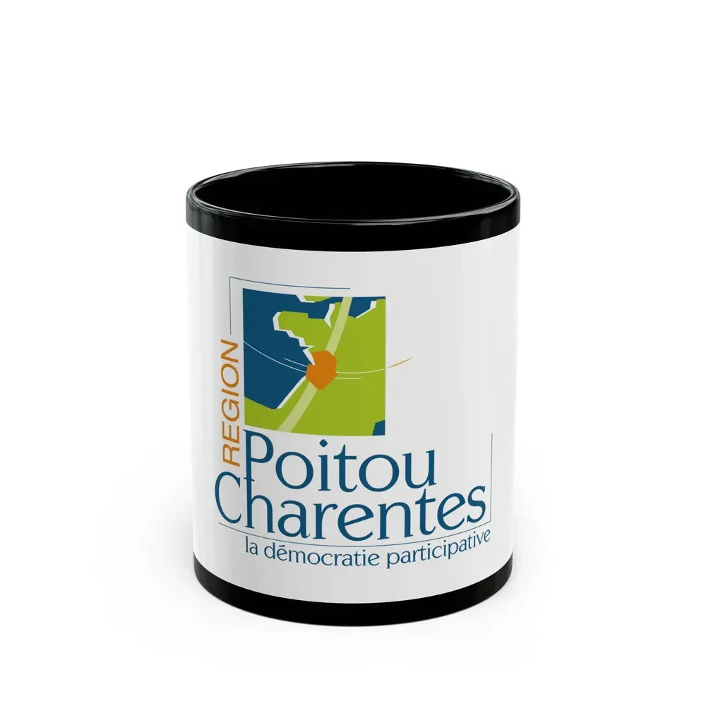 Flag of Poitou Charentes France 2 - Black Coffee Mug 11oz - Go Mug Yourself