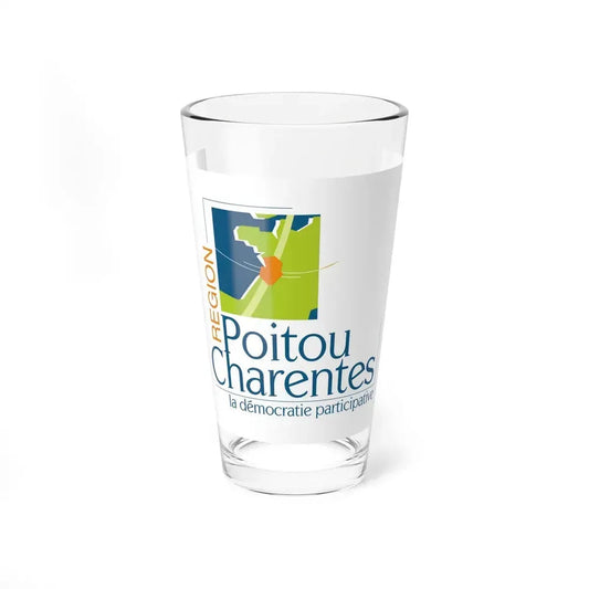 Flag of Poitou Charentes France 2 - Pint Glass 16oz 16oz - Go Mug Yourself