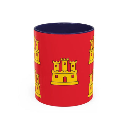 Flag of Poitou Charentes France - Accent Coffee Mug 11oz Navy - Go Mug Yourself