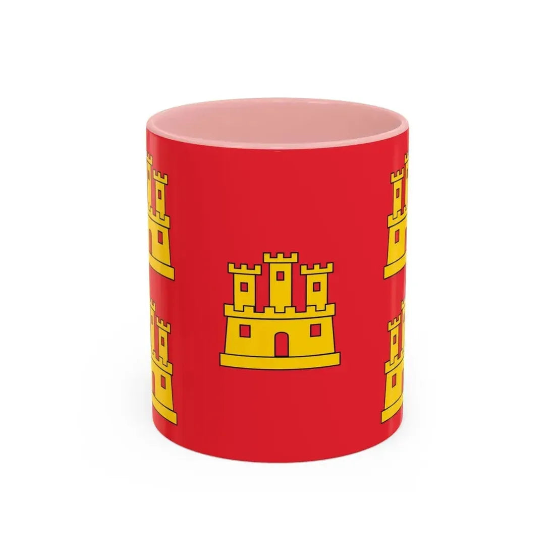 Flag of Poitou Charentes France - Accent Coffee Mug 11oz Pink - Go Mug Yourself