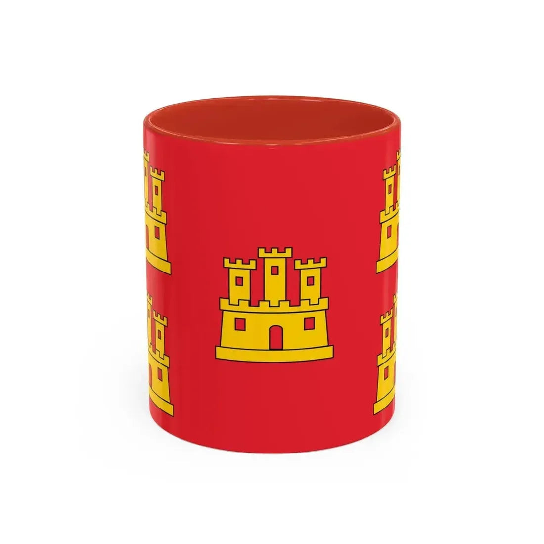 Flag of Poitou Charentes France - Accent Coffee Mug 11oz Red - Go Mug Yourself