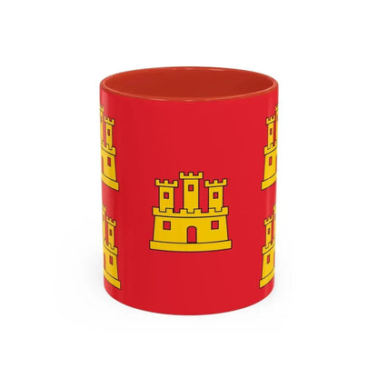 Flag of Poitou Charentes France - Accent Coffee Mug 11oz Red - Go Mug Yourself