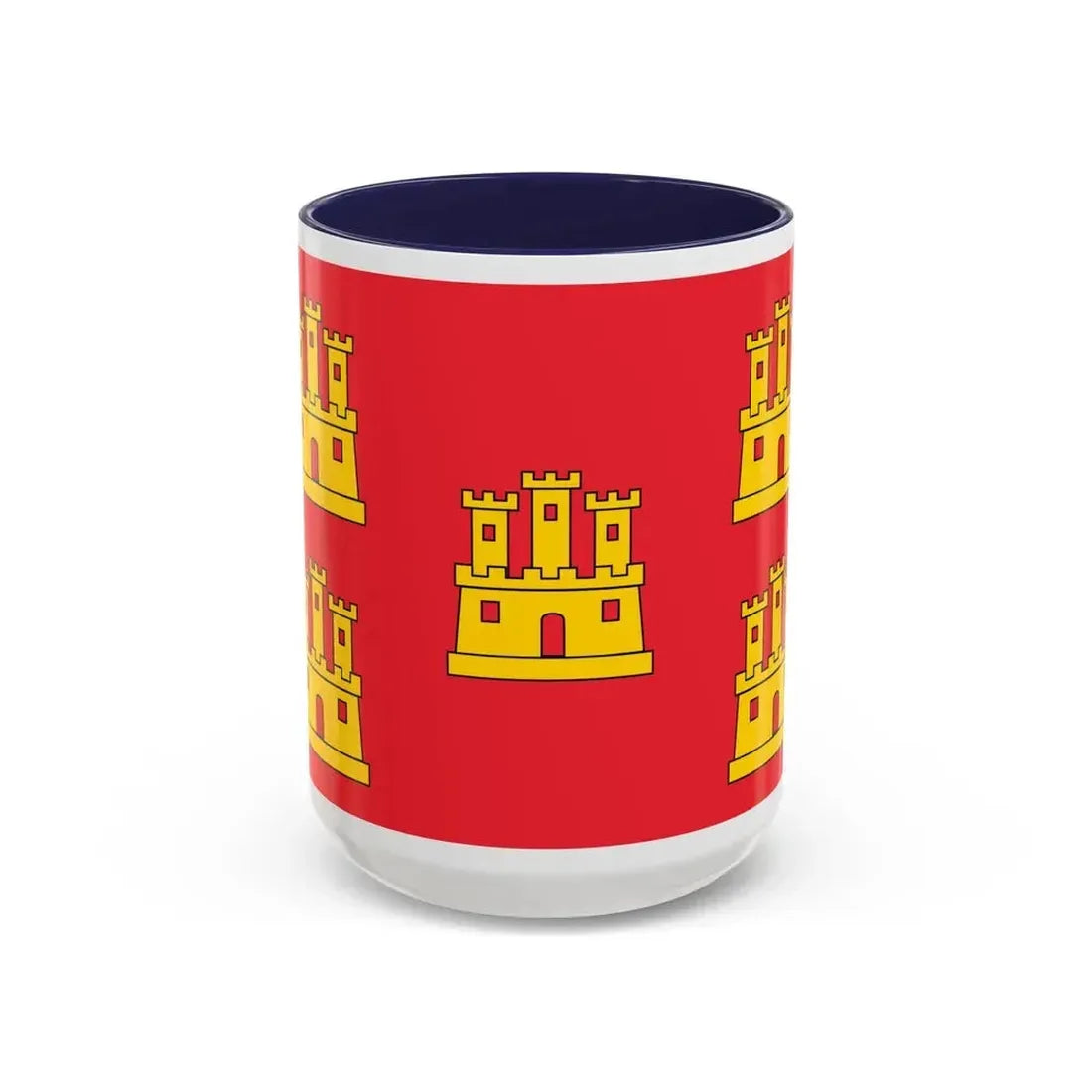 Flag of Poitou Charentes France - Accent Coffee Mug 15oz Navy - Go Mug Yourself
