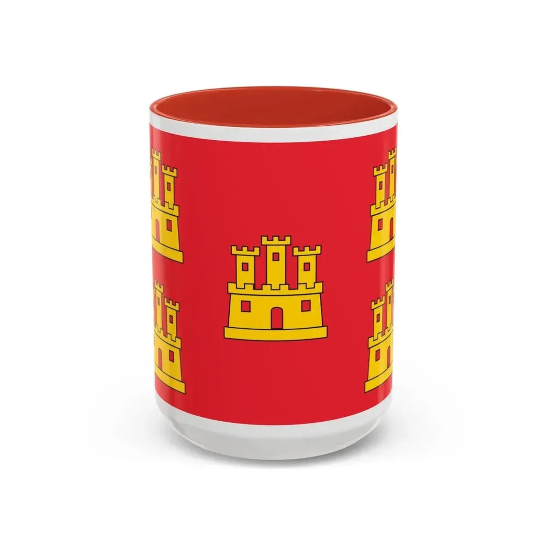 Flag of Poitou Charentes France - Accent Coffee Mug 15oz Red - Go Mug Yourself