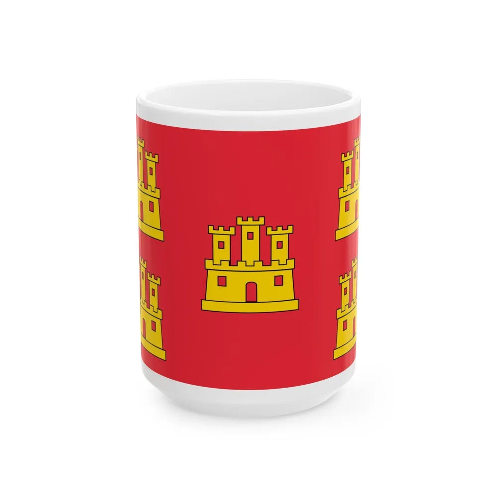 Flag of Poitou Charentes France - White Coffee Mug-15oz-Go Mug Yourself