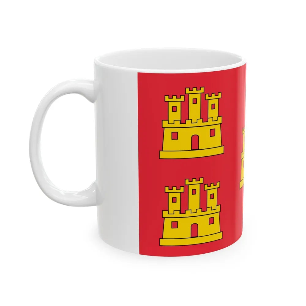 Flag of Poitou Charentes France - White Coffee Mug-Go Mug Yourself