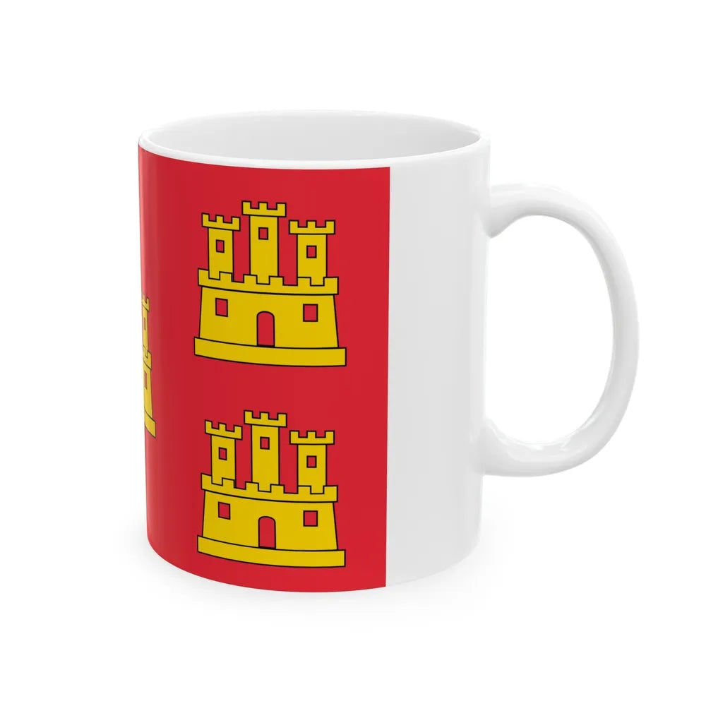 Flag of Poitou Charentes France - White Coffee Mug-Go Mug Yourself