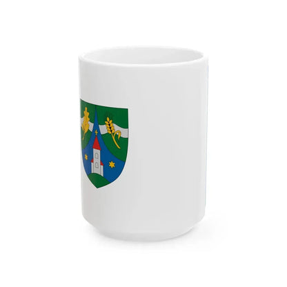 Flag of Pokaszepetk (Hungary) White Coffee Mug 15oz - Go Mug Yourself