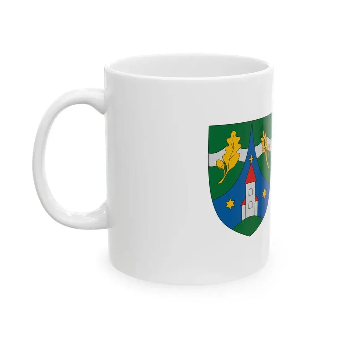 Flag of Pokaszepetk (Hungary) White Coffee Mug - Go Mug Yourself