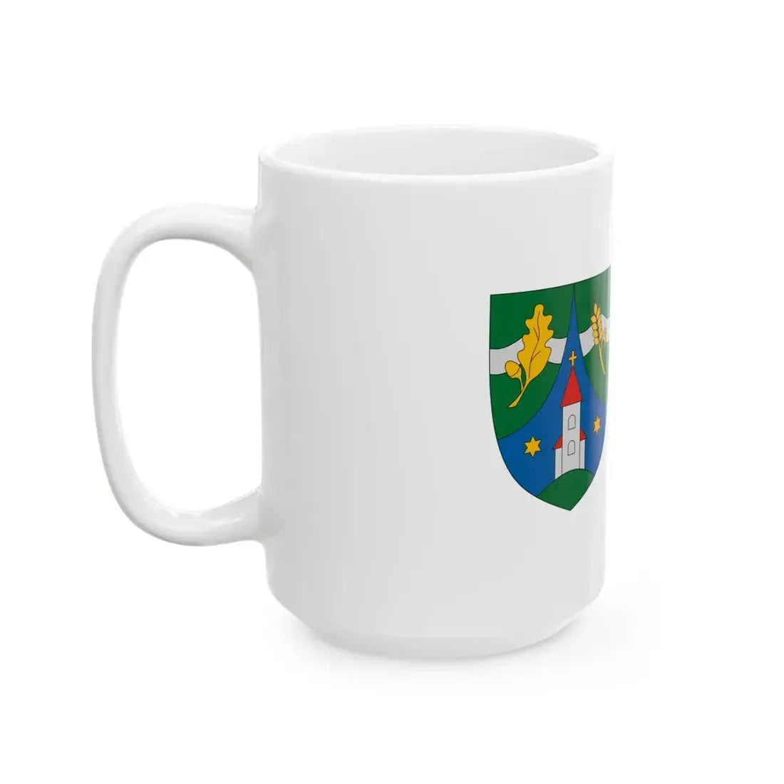 Flag of Pokaszepetk (Hungary) White Coffee Mug - Go Mug Yourself