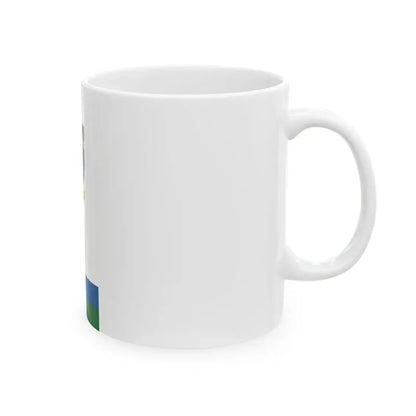 Flag of Pokaszepetk vertical (Hungary) White Coffee Mug - Go Mug Yourself