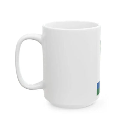 Flag of Pokaszepetk vertical (Hungary) White Coffee Mug - Go Mug Yourself