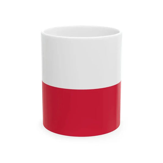Flag of Poland 1919-1928 3-2 (Poland) White Coffee Mug 11oz - Go Mug Yourself