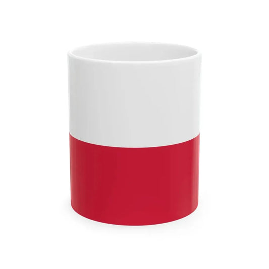 Flag of Poland 1919-1928 (Poland) White Coffee Mug 11oz - Go Mug Yourself