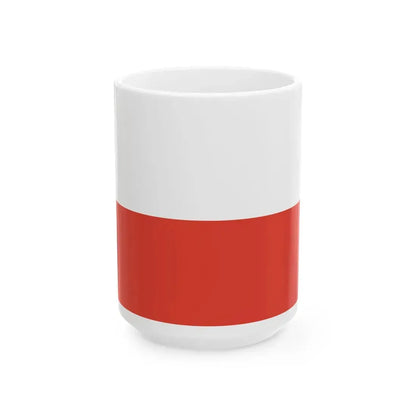 Flag of Poland 1928-1980 (Poland) White Coffee Mug 15oz - Go Mug Yourself