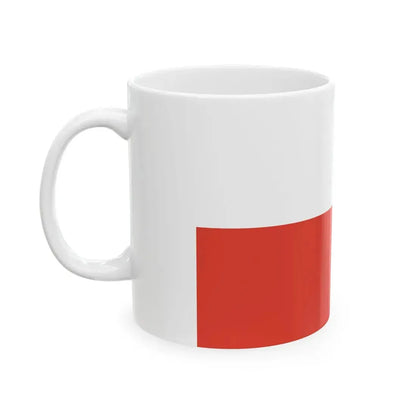 Flag of Poland 1928-1980 (Poland) White Coffee Mug - Go Mug Yourself