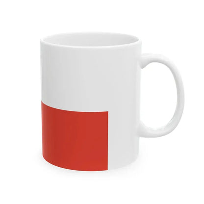 Flag of Poland 1928-1980 (Poland) White Coffee Mug - Go Mug Yourself
