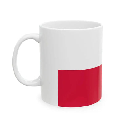 Flag of Poland 5-3 (Poland) White Coffee Mug - Go Mug Yourself