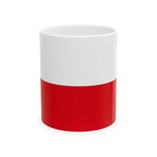 Flag of Poland alternative colors (Poland) White Coffee Mug 11oz - Go Mug Yourself