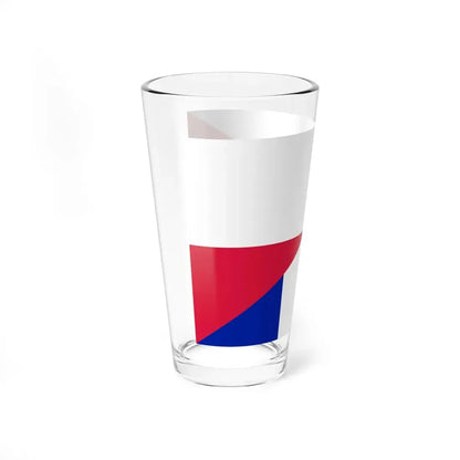 Flag of Poland and France (France) Pint Glass 16oz - Go Mug Yourself