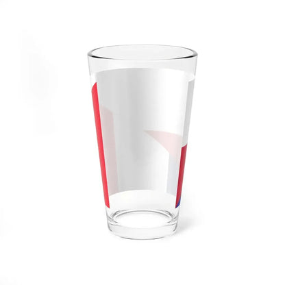 Flag of Poland and France (France) Pint Glass 16oz - Go Mug Yourself