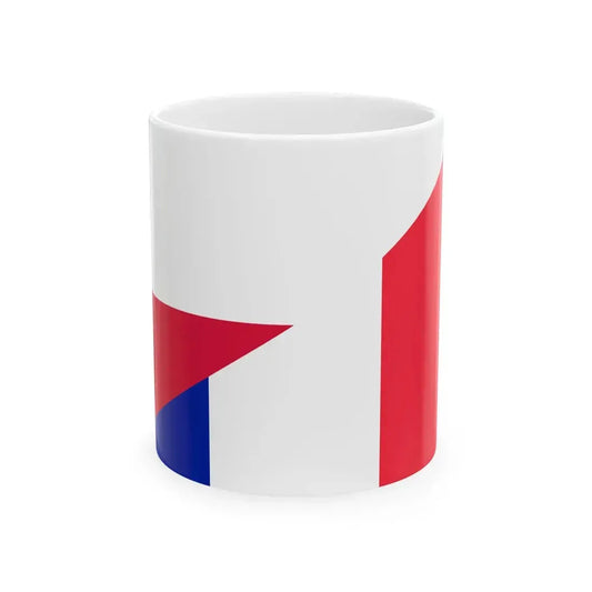 Flag of Poland and France (France) White Coffee Mug 11oz - Go Mug Yourself