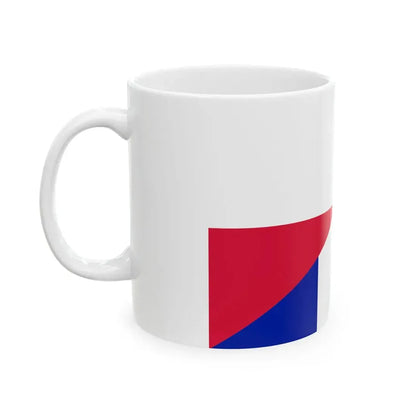 Flag of Poland and France (France) White Coffee Mug - Go Mug Yourself