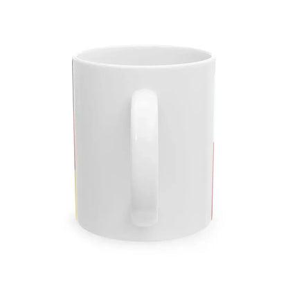 Flag of Poland and Germany (Germany) White Coffee Mug - Go Mug Yourself