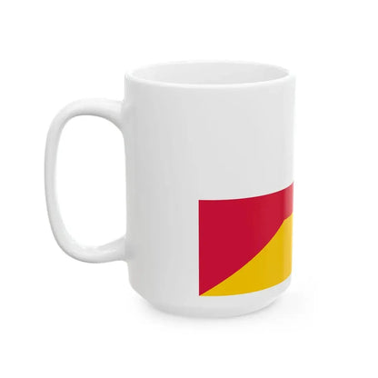Flag of Poland and Germany (Germany) White Coffee Mug - Go Mug Yourself