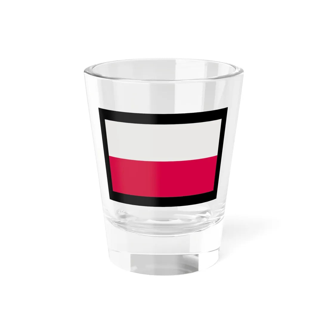 Flag of Poland-black bg (Poland) Shot Glass 1.5oz 1.5oz - Go Mug Yourself