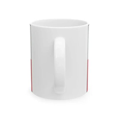 Flag of Poland bordered (Poland) White Coffee Mug - Go Mug Yourself