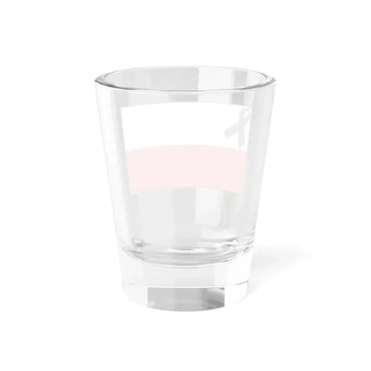 Flag of Poland bordered with black ribbon (Poland) Shot Glass 1.5oz - Go Mug Yourself