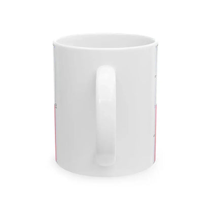 Flag of Poland construction sheet (Poland) White Coffee Mug - Go Mug Yourself