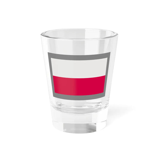Flag of Poland-grey bg (Poland) Shot Glass 1.5oz 1.5oz - Go Mug Yourself